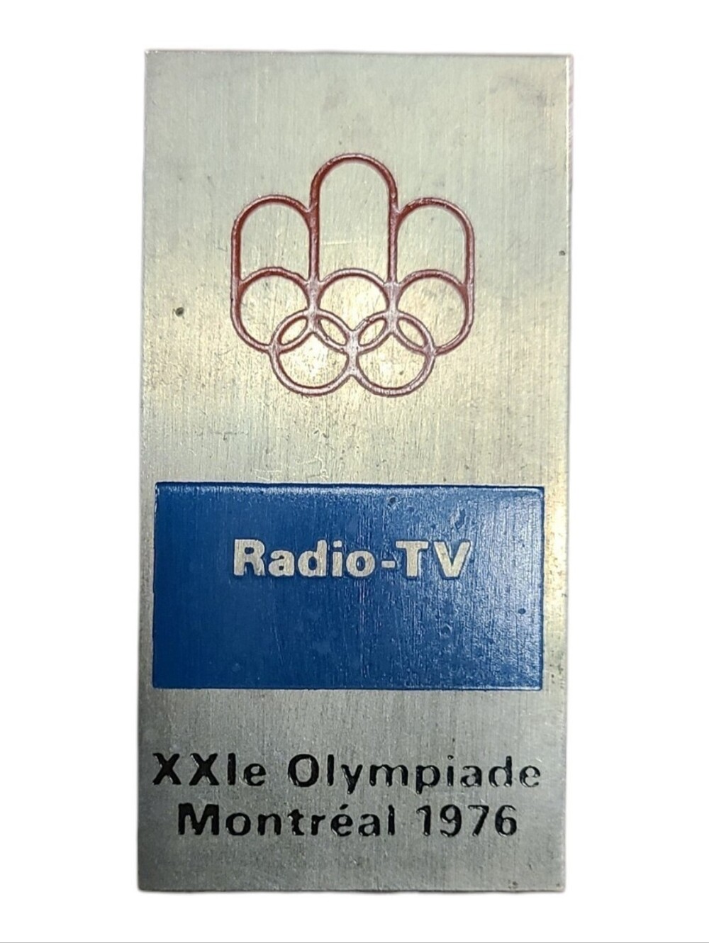 🏅 1976 Montreal Olympics – Official Radio-TV Accreditation Badge